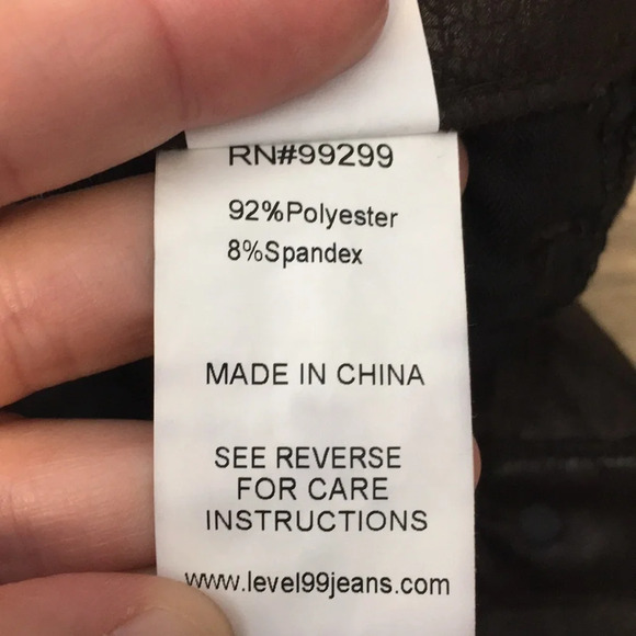 Level 99 Bronze Faux Leather Sienna Tomboy‎ Pants Womens 25 Skinny Leg Coated - Picture 12 of 13